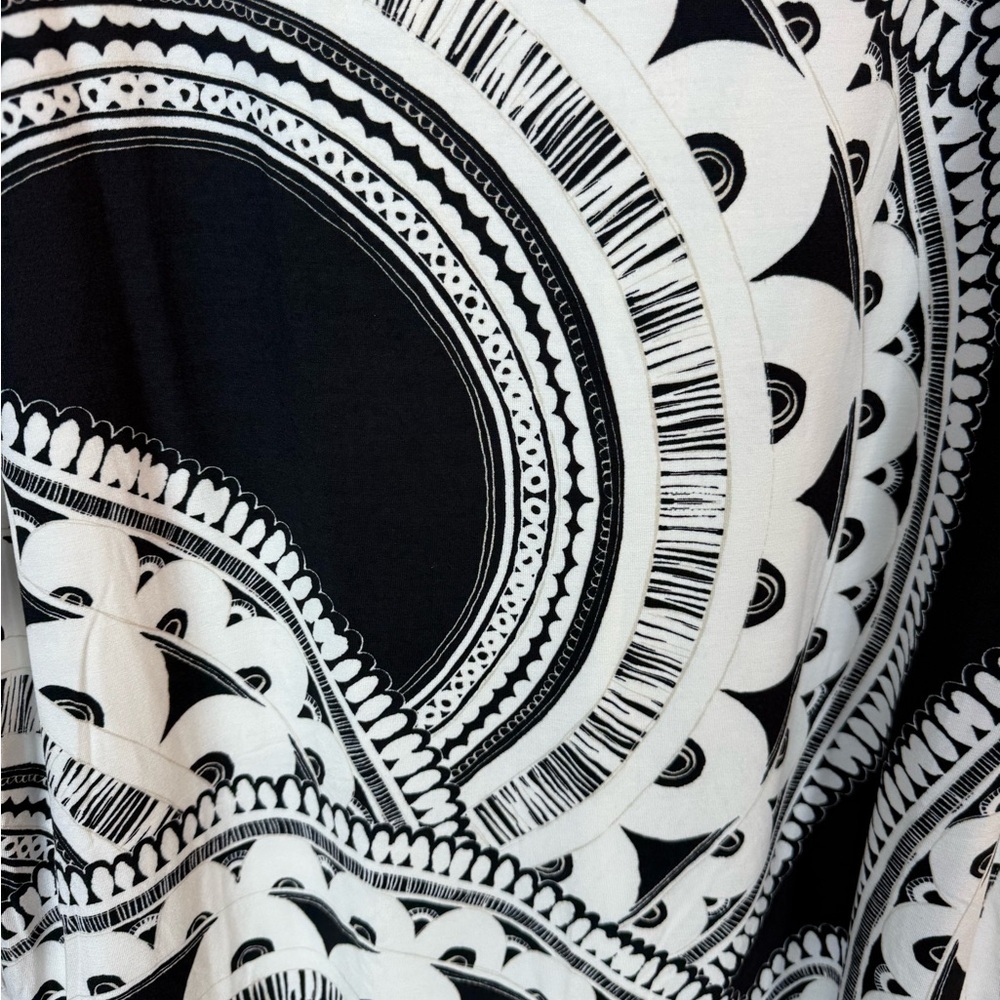 Trina Turk Zinnia Tank Dress Black & White Geometric Knee Length Size XXL NWT - Picture 5 of 10